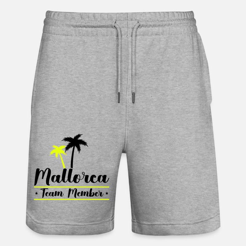 Membre de l’équipe Majorque - Short de jogging bio TRAINER Stanley/Stella unisexe - gris chiné