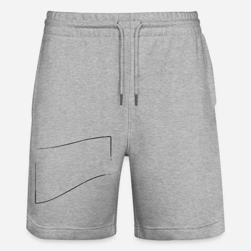 openFrame aufwärts gebogen | Vectorgraphic - Stanley/Stella Unisex Bio Joggingshorts Trainer  - Grau meliert