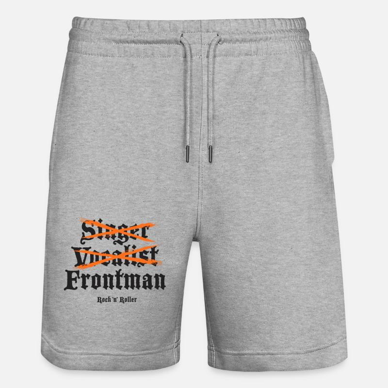 Frontmann - Stanley/Stella Unisex Bio Joggingshorts Trainer  - Grau meliert