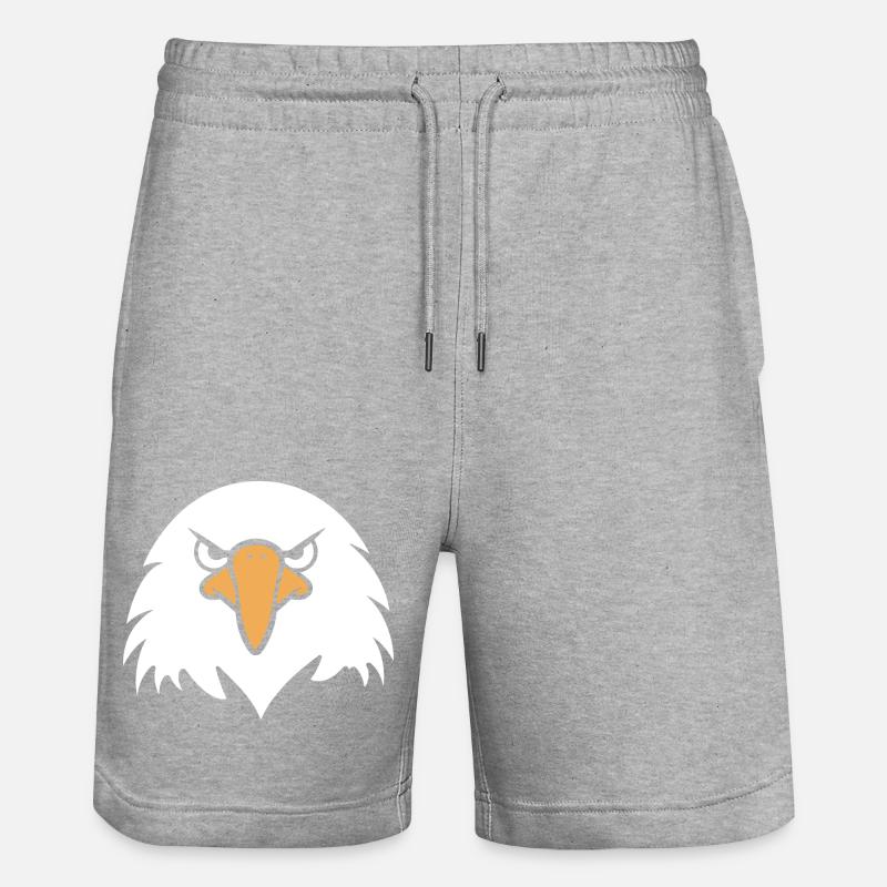 Oiseau aigle - Short de jogging bio TRAINER Stanley/Stella unisexe - gris chiné