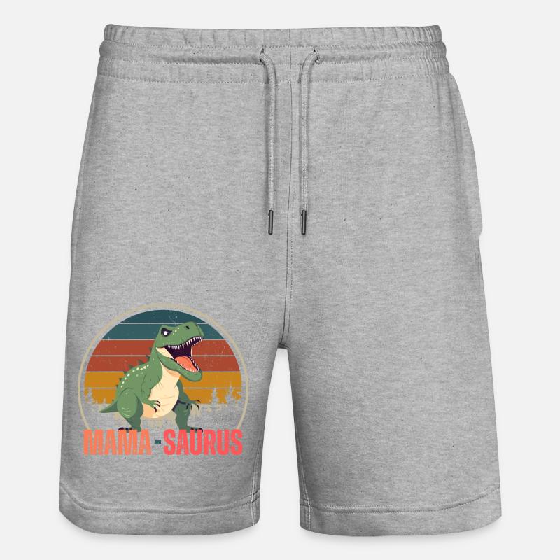 Mamma sauro - Pantaloncini da jogger ecologici unisex Trainer di Stanley/Stella - grigio melange