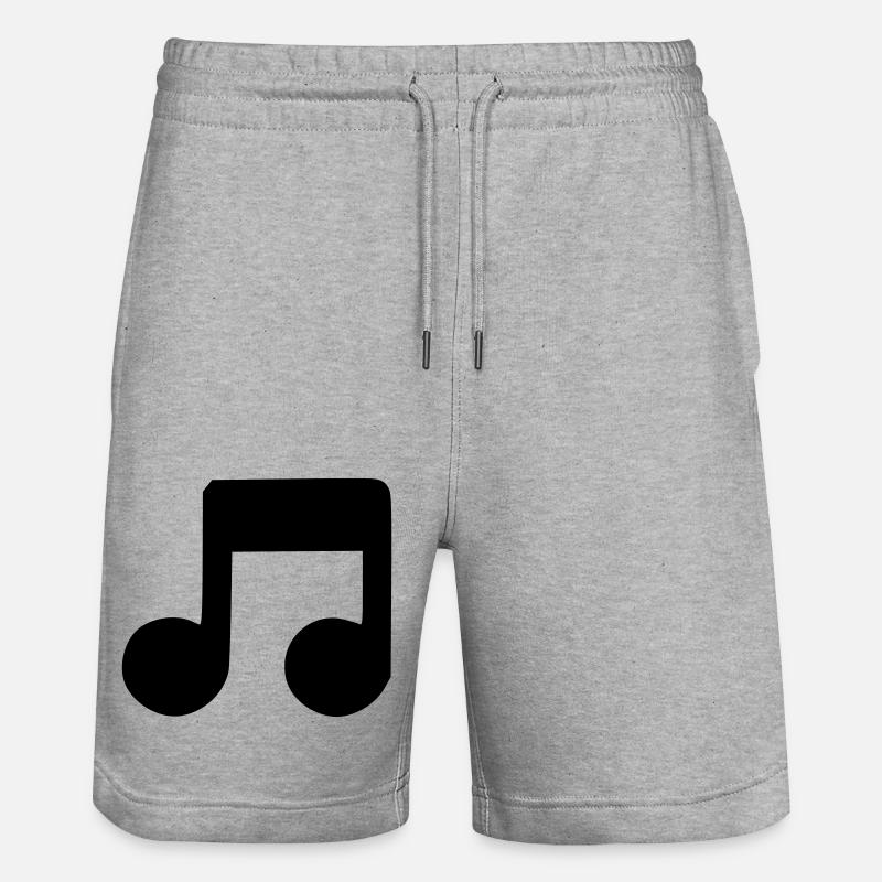 Note musique - Short de jogging bio TRAINER Stanley/Stella unisexe - gris chiné
