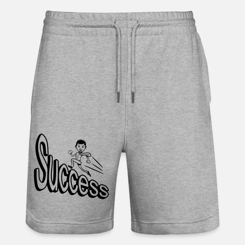 succès - Short de jogging bio TRAINER Stanley/Stella unisexe - gris chiné