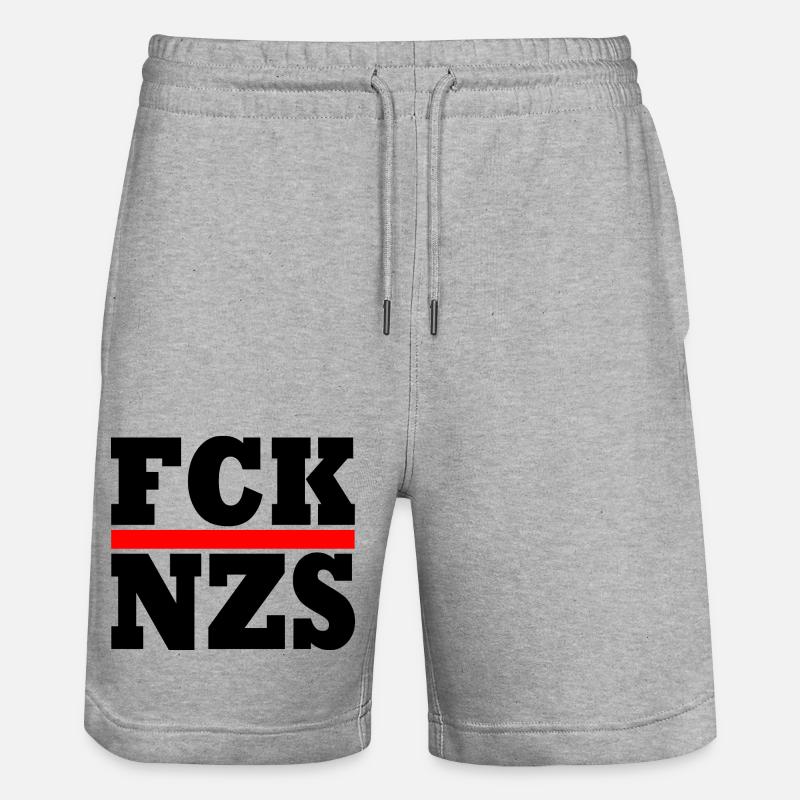 FCK NZS - Short de jogging bio TRAINER Stanley/Stella unisexe - gris chiné