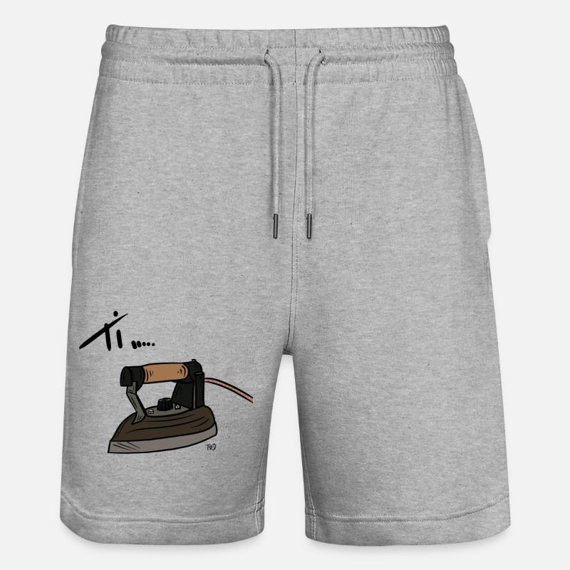 VOUS..... REPASSAGE - Short de jogging bio TRAINER Stanley/Stella unisexe - gris chiné