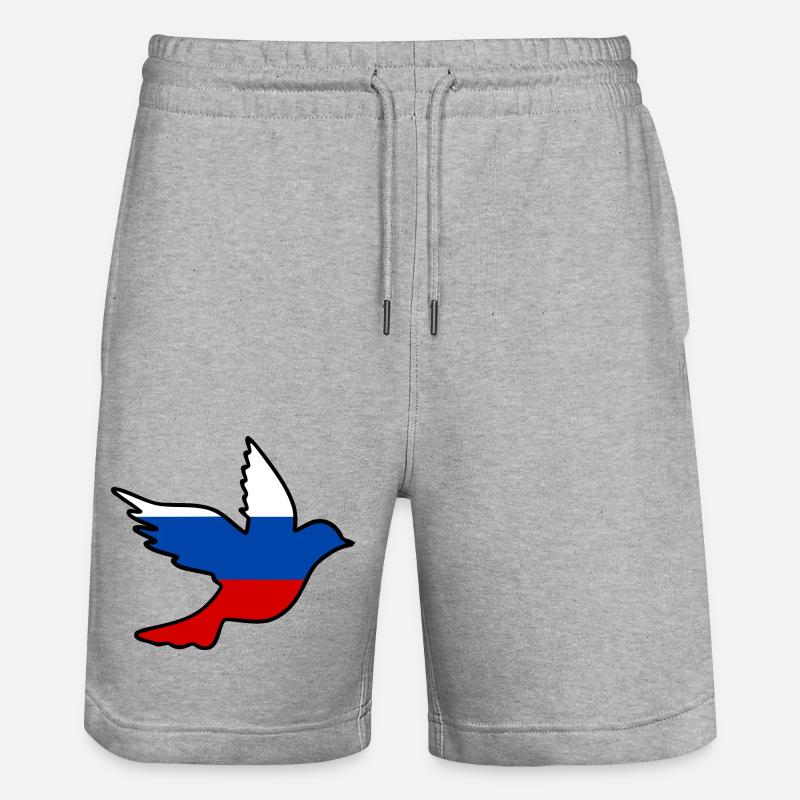 russie - Short de jogging bio TRAINER Stanley/Stella unisexe - gris chiné