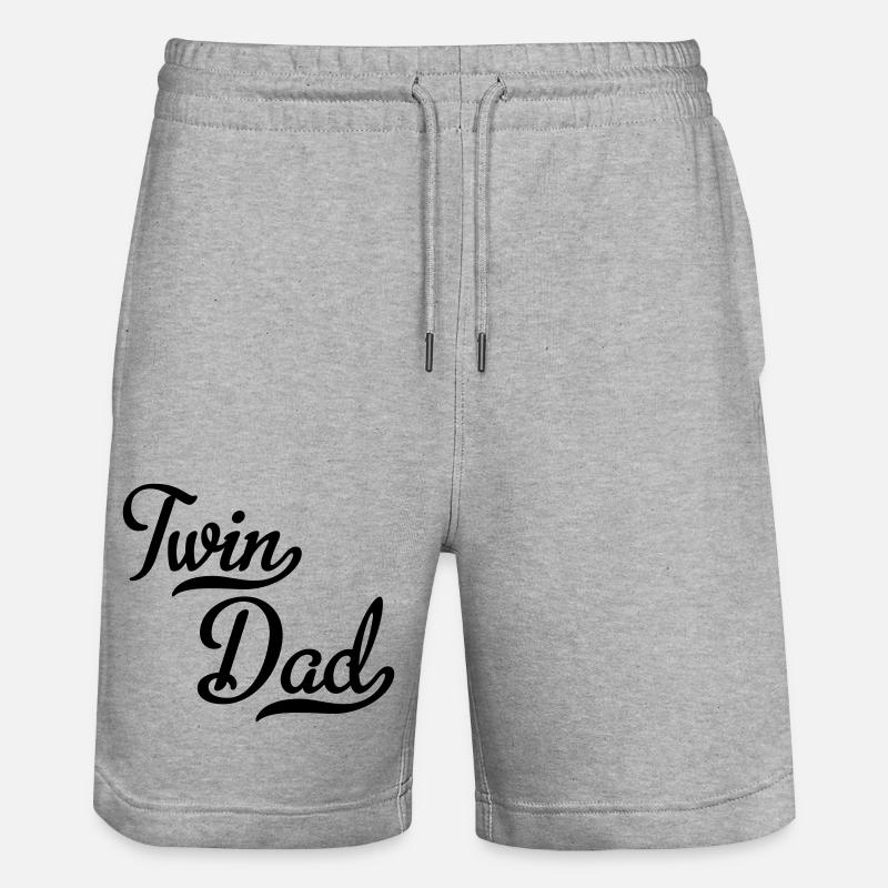 Jumeaux Père - Short de jogging bio TRAINER Stanley/Stella unisexe - gris chiné