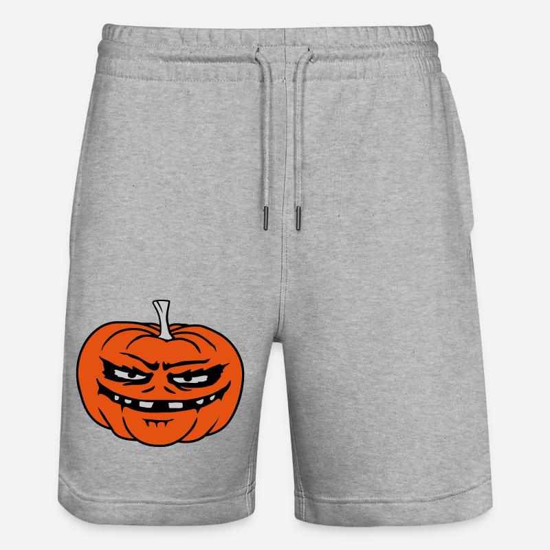 Evil Pumpkin Comic Halloween - Short de jogging bio TRAINER Stanley/Stella unisexe - gris chiné