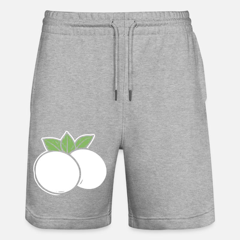 Mozzarella - Stanley/Stella Unisex Bio Joggingshorts Trainer  - Grau meliert