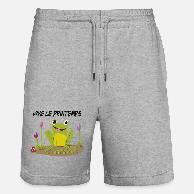 Vive le printemps - Short de jogging bio TRAINER Stanley/Stella unisexe - gris chiné