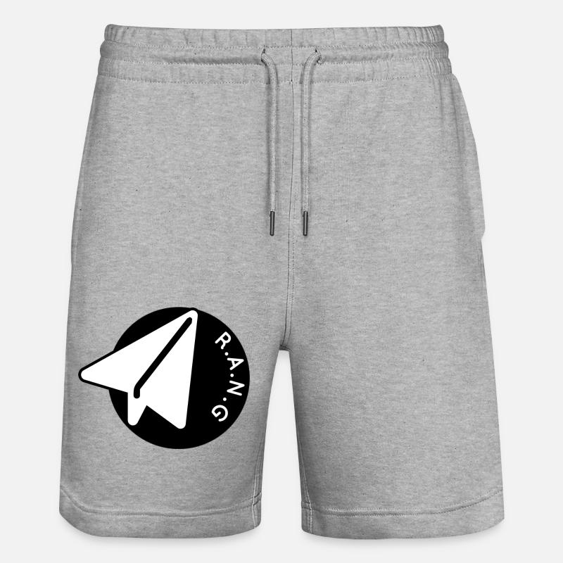 Logo de l’avion - Short de jogging bio TRAINER Stanley/Stella unisexe - gris chiné