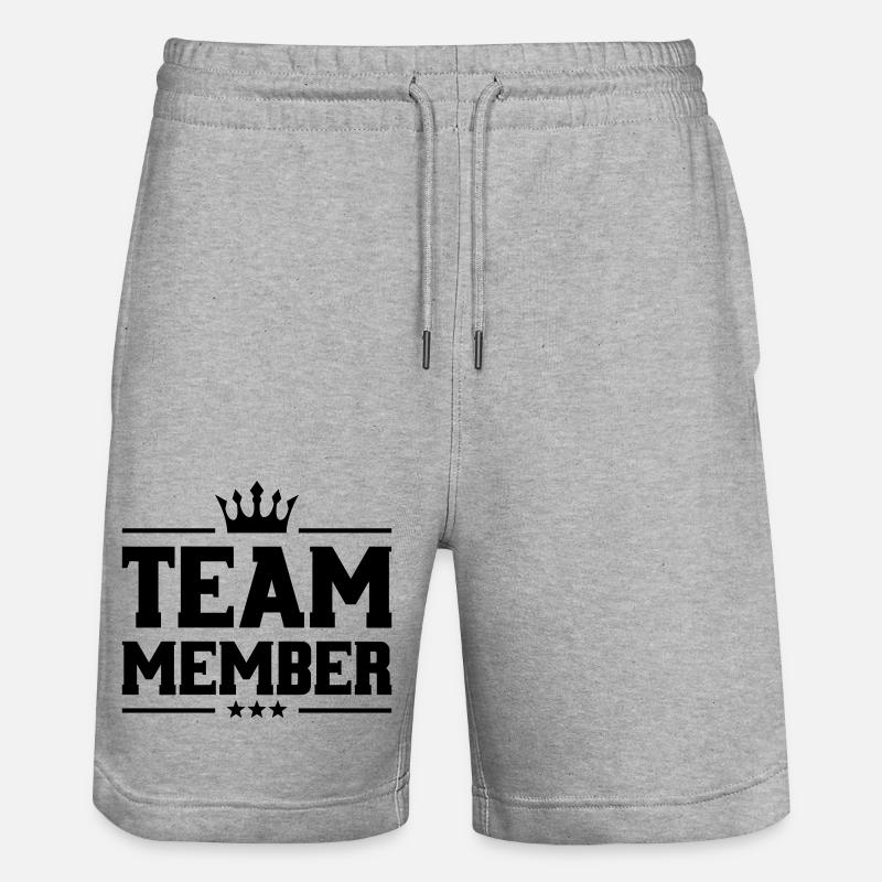 Membre de l’équipe Krone - Short de jogging bio TRAINER Stanley/Stella unisexe - gris chiné