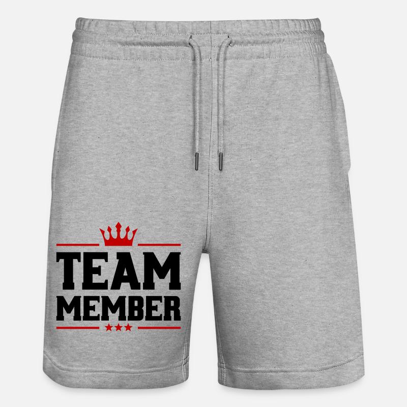 Membre de l’équipe Krone - Short de jogging bio TRAINER Stanley/Stella unisexe - gris chiné