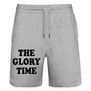 The glory time - Stanley/Stella Unisex Bio Joggingshorts Trainer  - Grau meliert - Vorne - Nik (191cm) & Marisol (170cm)