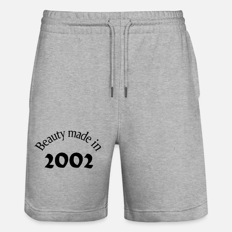 Beauté Made In 2002 - Short de jogging bio TRAINER Stanley/Stella unisexe - gris chiné