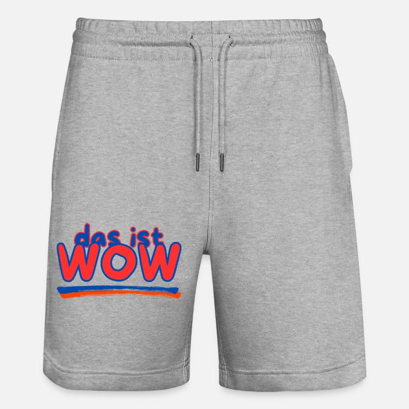 c’est WOW - Short de jogging bio TRAINER Stanley/Stella unisexe - gris chiné