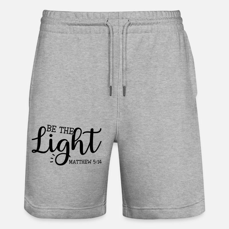 Lumière du monde - Short de jogging bio TRAINER Stanley/Stella unisexe - gris chiné