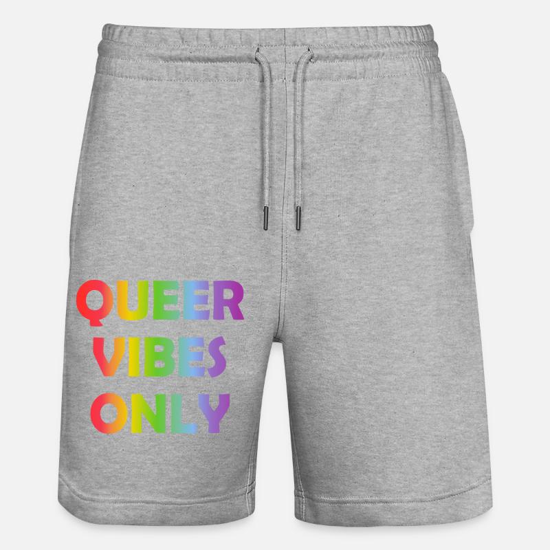 Queer Vibes uniquement - Short de jogging bio TRAINER Stanley/Stella unisexe - gris chiné