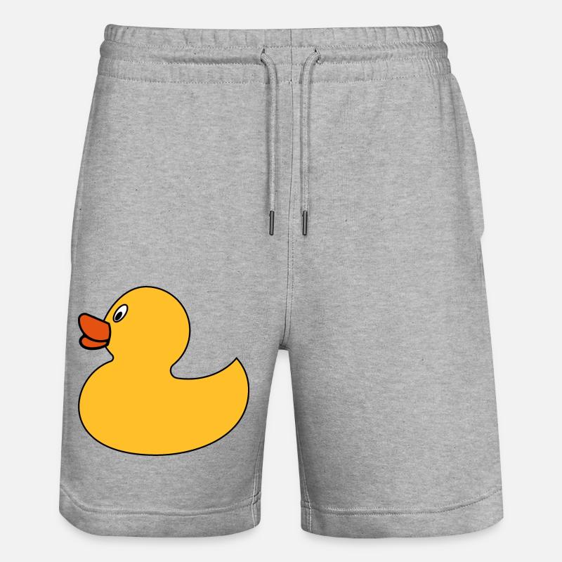 Quietscheentchen - Stanley/Stella Unisex Bio Joggingshorts Trainer  - Grau meliert