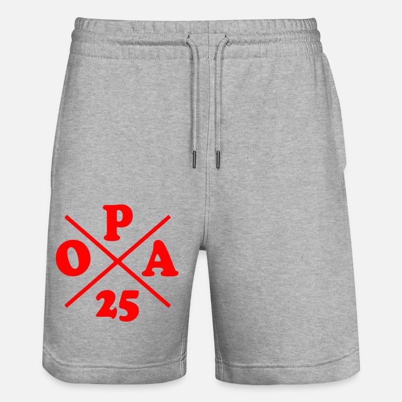 Papy 2025 - Short de jogging bio TRAINER Stanley/Stella unisexe - gris chiné
