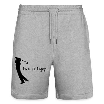 Golf - Stanley/Stella Unisex Bio Joggingshorts Trainer  - Grau meliert - Vorne - Nik (191cm) & Marisol (170cm)