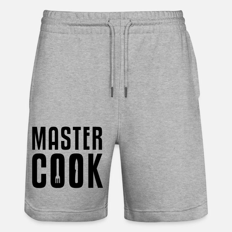 Master chef - Stanley/Stella Trainer Unisex Organic Jogging Shorts - heather grey