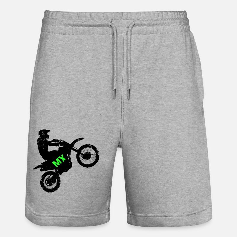 MX Moto Cross - Short de jogging bio TRAINER Stanley/Stella unisexe - gris chiné