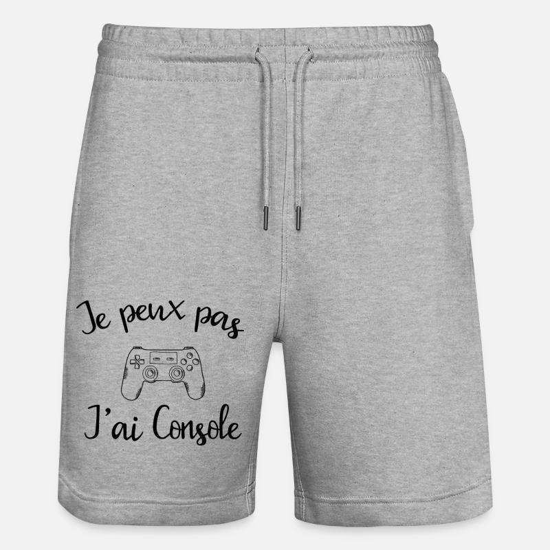 Je Peux Pas J'ai Console - Short de jogging bio TRAINER Stanley/Stella unisexe - gris chiné