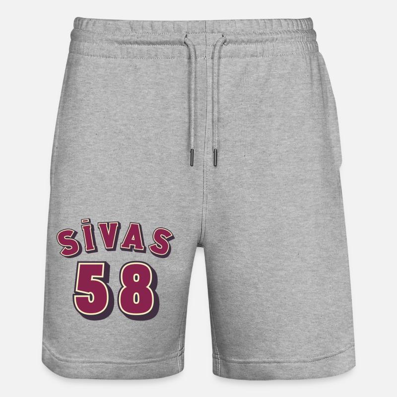Sivas 58 - Short de jogging bio TRAINER Stanley/Stella unisexe - gris chiné