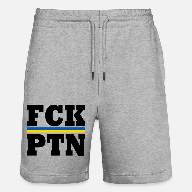 Fck ptn - Short de jogging bio TRAINER Stanley/Stella unisexe - gris chiné