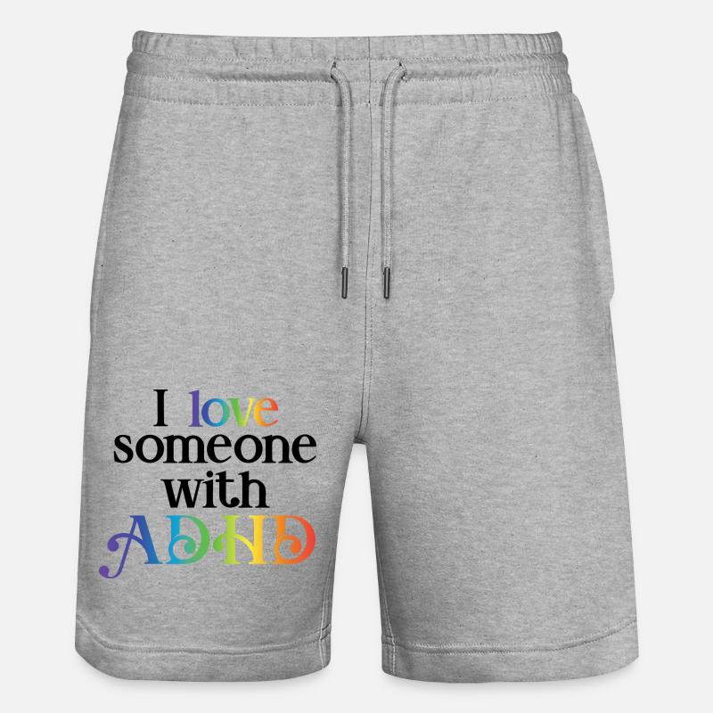 TDAH - Short de jogging bio TRAINER Stanley/Stella unisexe - gris chiné