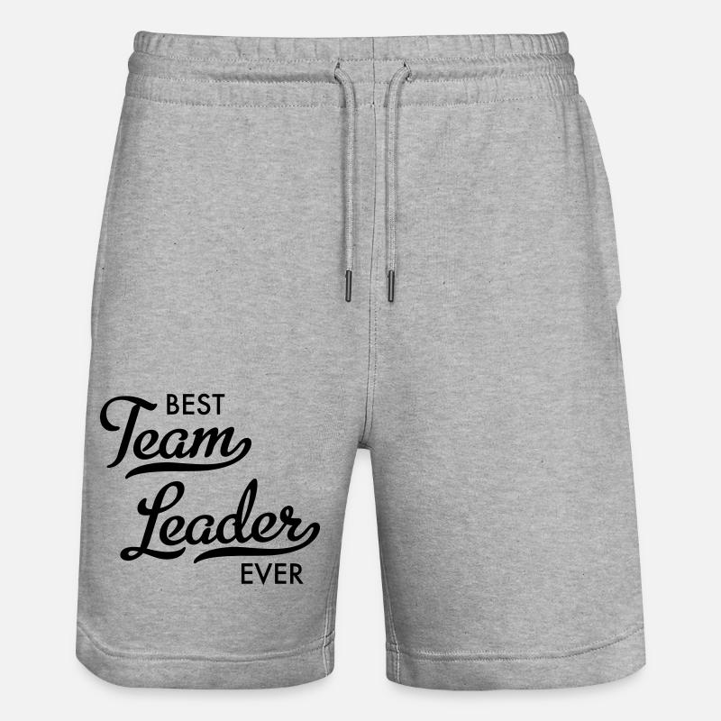 meilleur chef d’équipe - Short de jogging bio TRAINER Stanley/Stella unisexe - gris chiné