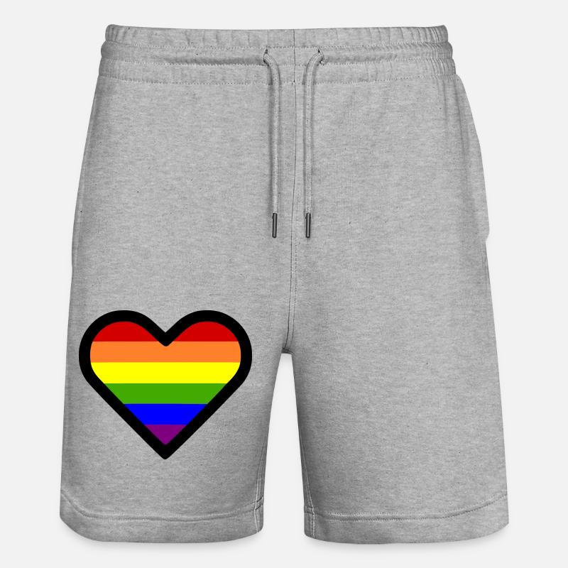 Lgbt - Short de jogging bio TRAINER Stanley/Stella unisexe - gris chiné
