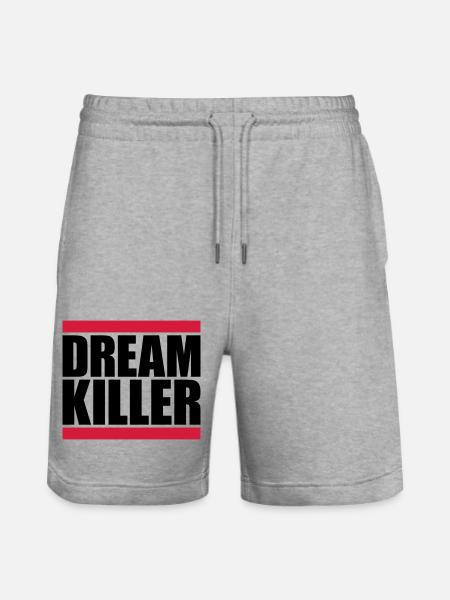 dream killer pessimists quote - Stanley/Stella Trainer Unisex Organic Jogging Shorts - heather grey