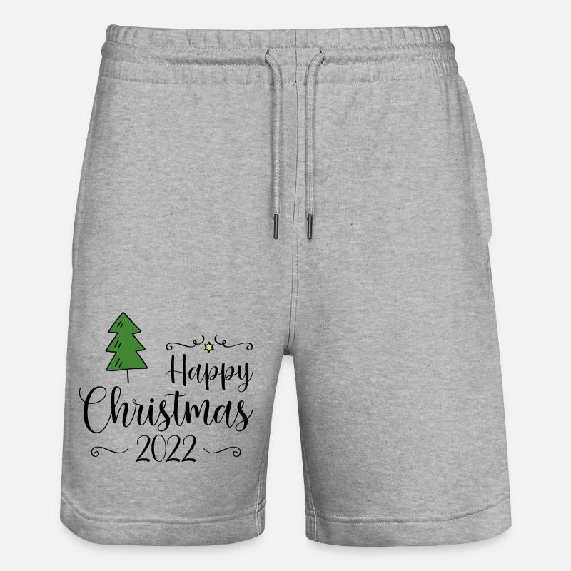 Joyeux Noël 2022 - Short de jogging bio TRAINER Stanley/Stella unisexe - gris chiné