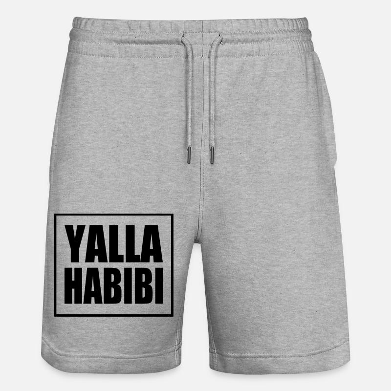 Yalla habibi - Short de jogging bio TRAINER Stanley/Stella unisexe - gris chiné