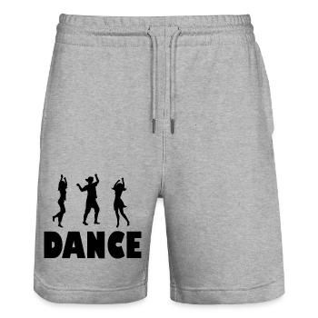 Danse Musique de danse - Short de jogging bio TRAINER Stanley/Stella unisexe - gris chiné - Devant - Nik (191cm) & Marisol (170cm)