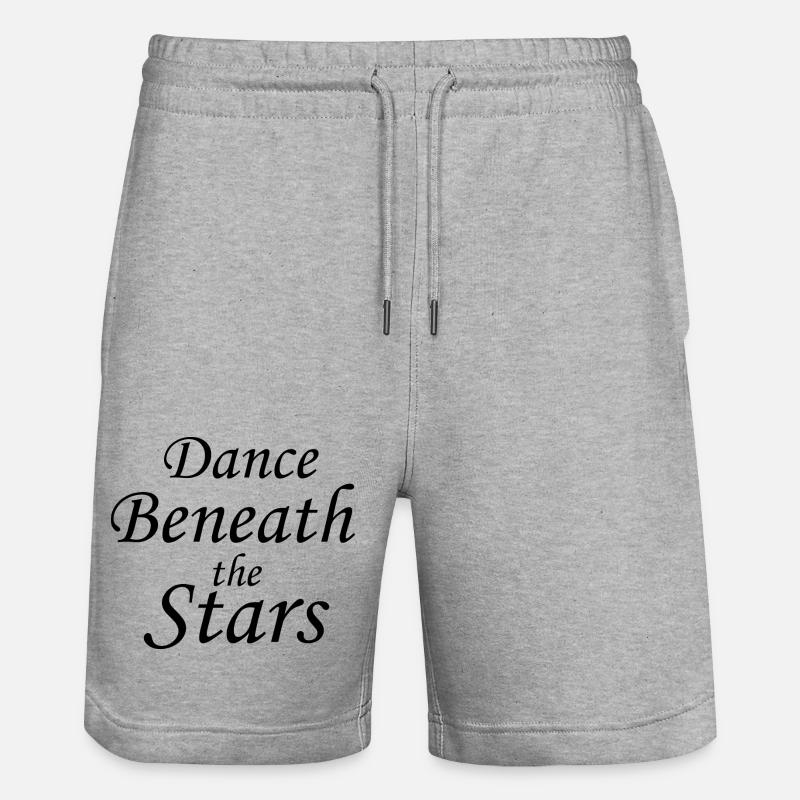 Dancing Dance Music - Stanley/Stella Trainer Unisex Organic Jogging Shorts - heather grey