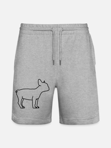 Bulldog inglese lineart 1 - Pantaloncini da jogger ecologici unisex Trainer di Stanley/Stella - grigio melange