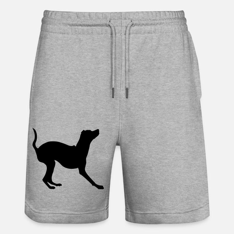 Pinscher Silhouette miniature 1 - Short de jogging bio TRAINER Stanley/Stella unisexe - gris chiné