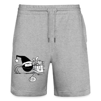 Beth die Spinne - Das Weihnachtsgeschenk - Stanley/Stella Unisex Bio Joggingshorts Trainer  - Grau meliert - Vorne - Nik (191cm) & Marisol (170cm)