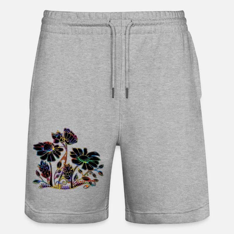 Fleur - Short de jogging bio TRAINER Stanley/Stella unisexe - gris chiné