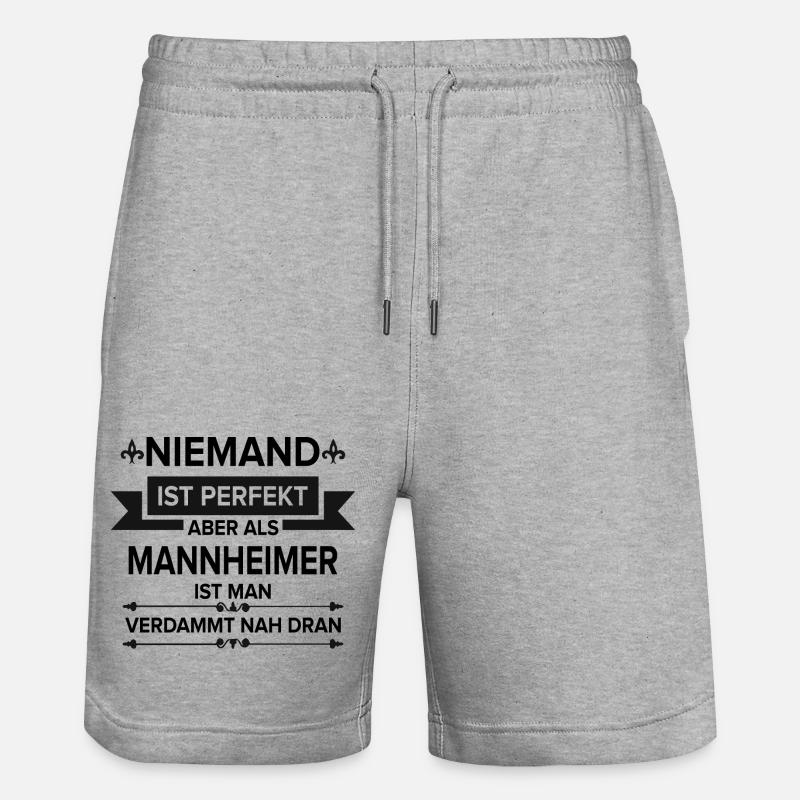 Mannheim Monnem Mannheimat - Short de jogging bio TRAINER Stanley/Stella unisexe - gris chiné