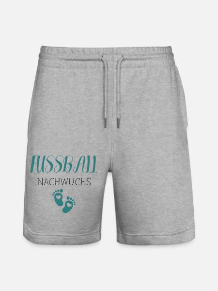 Fußball Nachwuchs - Stanley/Stella Unisex Bio Joggingshorts Trainer  - Grau meliert