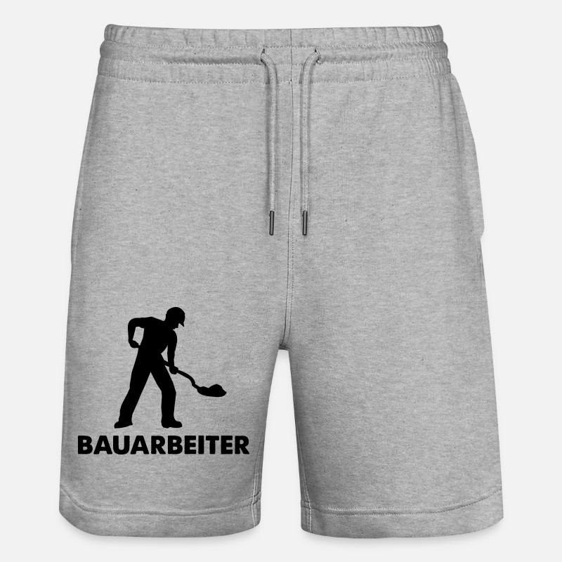 Chantier 1 - Short de jogging bio TRAINER Stanley/Stella unisexe - gris chiné