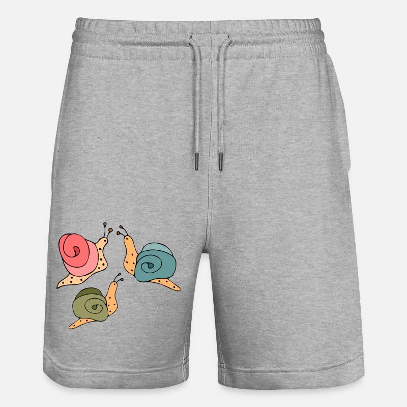Escargots - Short de jogging bio TRAINER Stanley/Stella unisexe - gris chiné