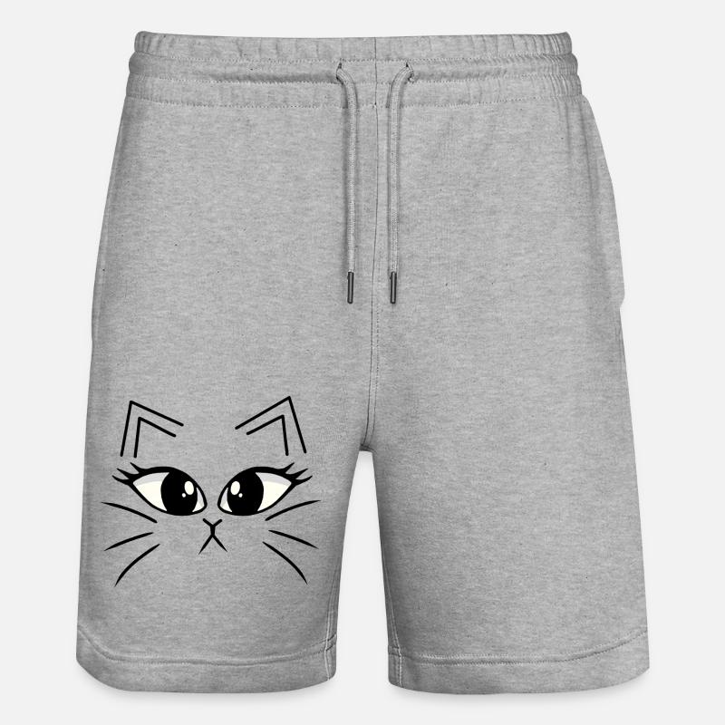 Chaton, chat, chat - Short de jogging bio TRAINER Stanley/Stella unisexe - gris chiné