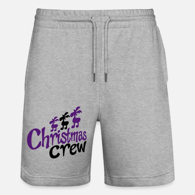 équipe drôle à Noël - Short de jogging bio TRAINER Stanley/Stella unisexe - gris chiné