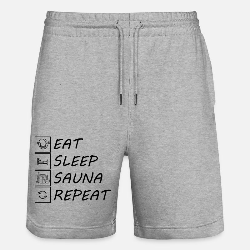 Sauna Spa bien-être - Short de jogging bio TRAINER Stanley/Stella unisexe - gris chiné
