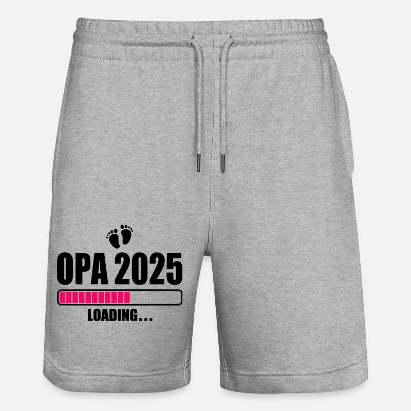 Opa 2025 loading - Stanley/Stella Unisex Bio Joggingshorts Trainer  - Grau meliert